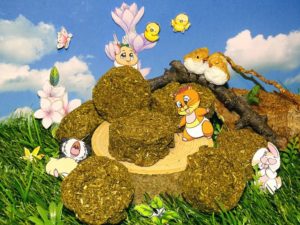 ein Haufen flacher grüner Kekse