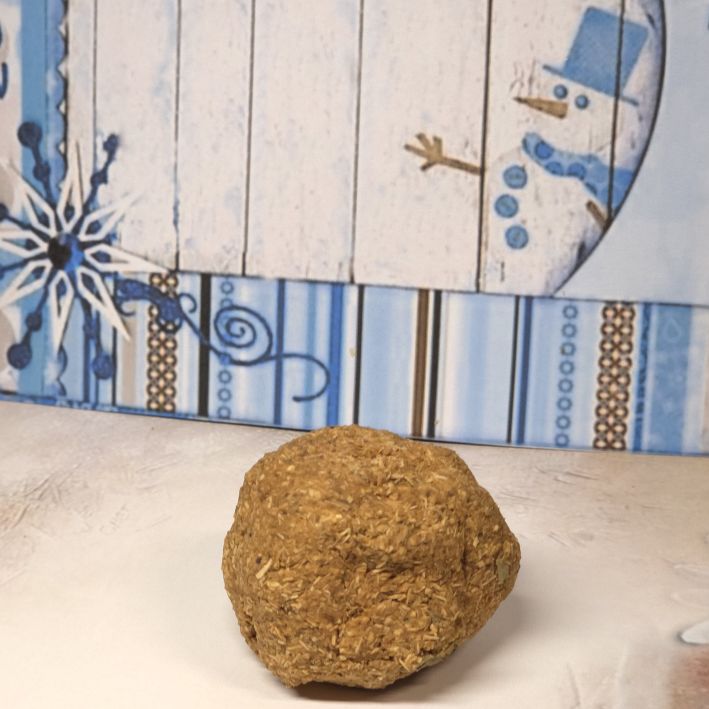 Xmas Snack Buchenholz mit Weizengras