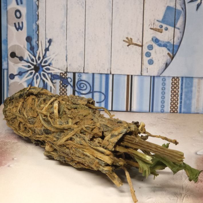 Xmas Snack Sellerie Stange mit Blatt umhüllt mit Löwenzahn – Bild 2