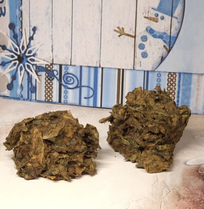 Xmas Salatling Walnussblatt mit rotem Kopfsalat