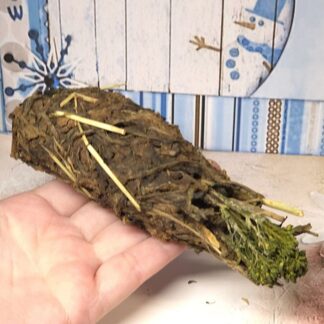 Xmas Snack wilder Brokkoli umhüllt mit Spitzwegerich