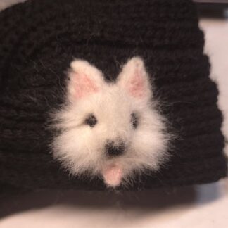 Winterstirnband mit Filzi Westi Hund