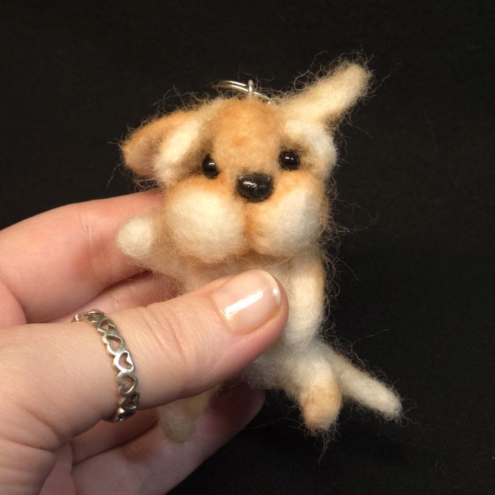 Filzi Schlüsselanhänger Pausbäckchen Hund – Bild 5