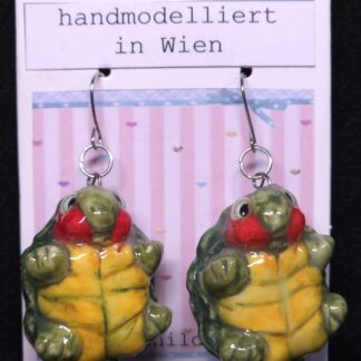 Ohrhänger Rotwangen Schmuckschildkröte