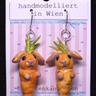Ohrhänger Karotten Kaninchen