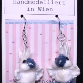 Ohrhänger Weißhaubenkakadu