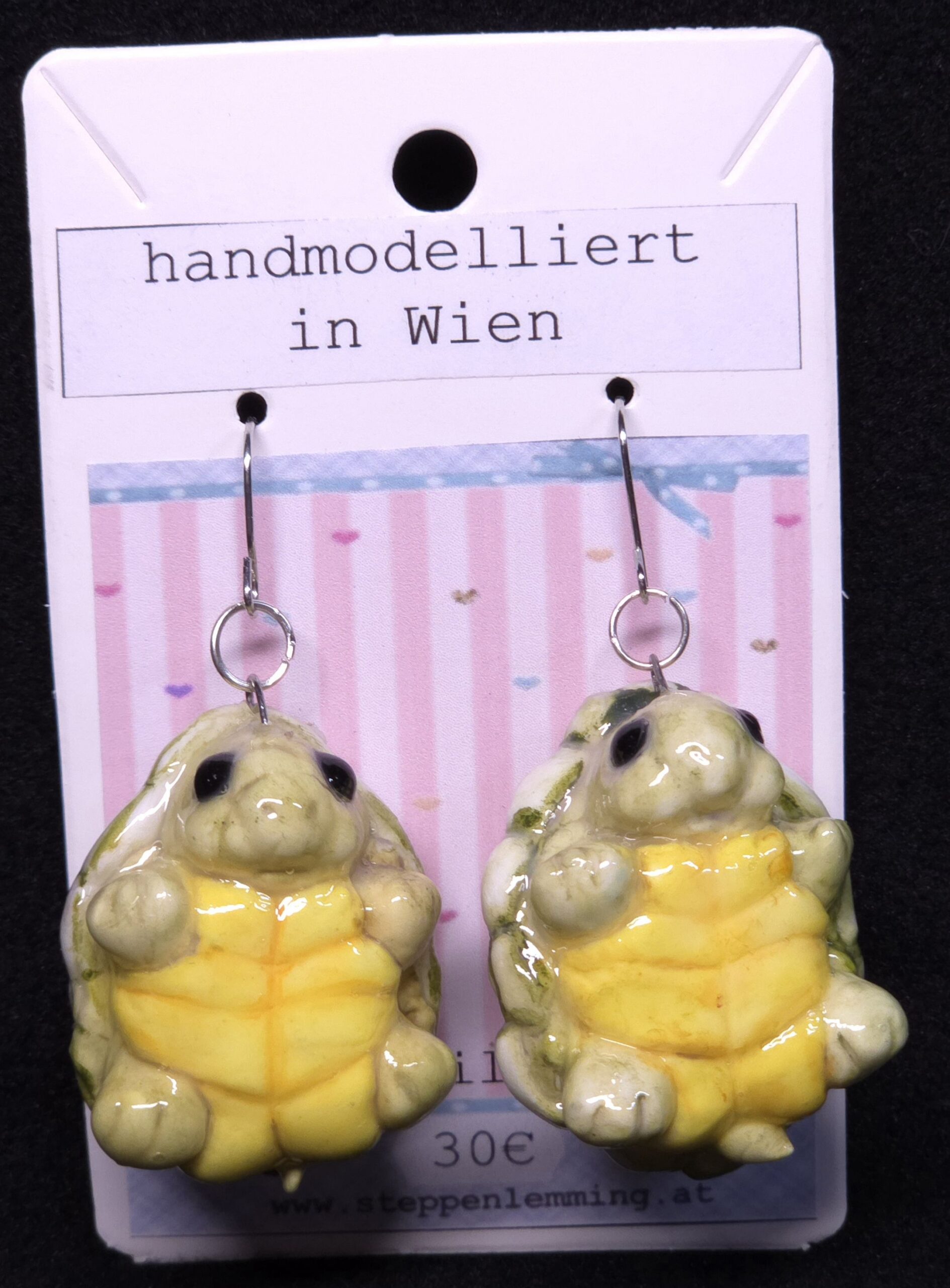 Ohrhänger gelber Bauch Schildkröte