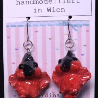 Ohrhänger Rotkardinal