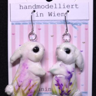 Ohrhänger Blumen Kaninchen