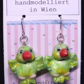 Ohrhänger Halsbandsittich