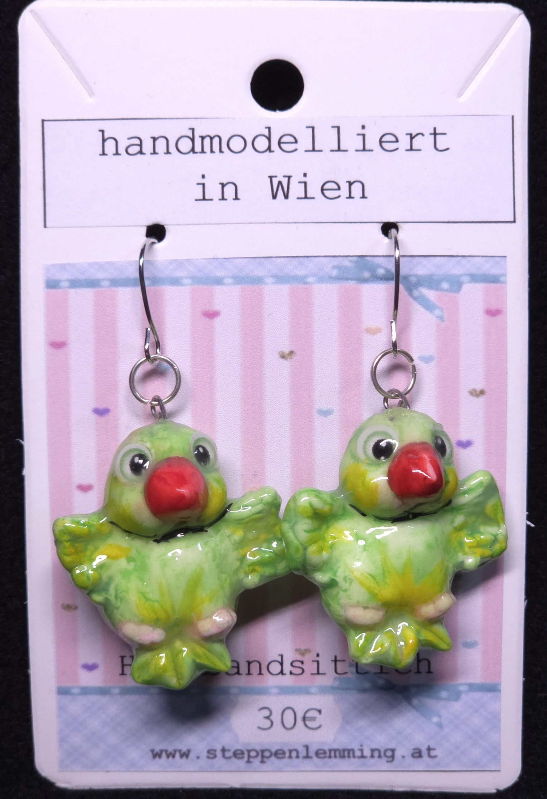 Ohrhänger Halsbandsittich