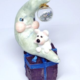 Mond Baum Ornament Dekofigur