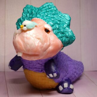 crochet Drache mit einem Zahn XXL Dekofigur