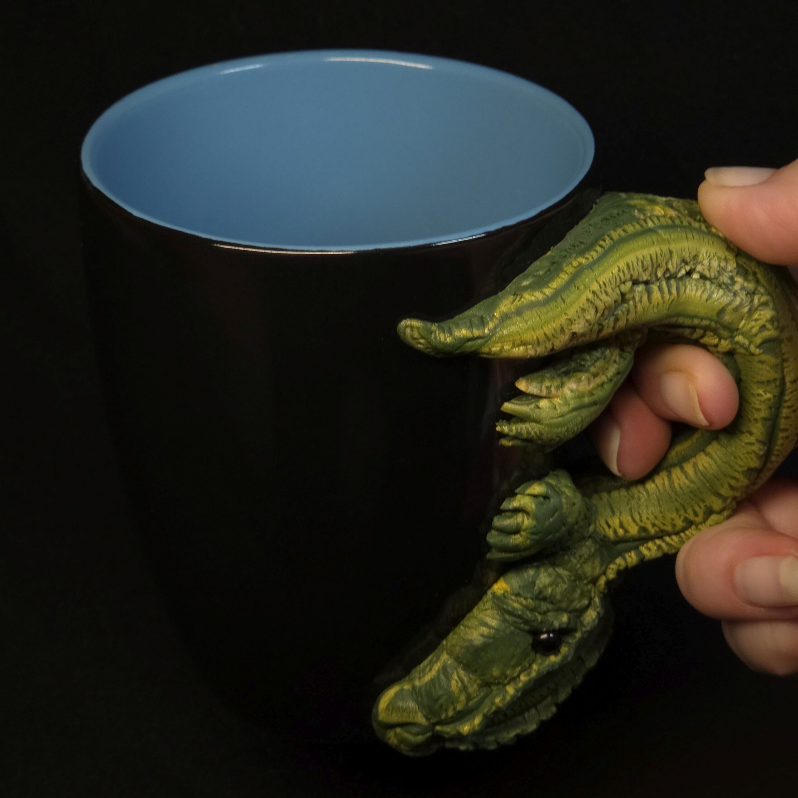 Häferl Tasse mit Krokschi dem Krokodil