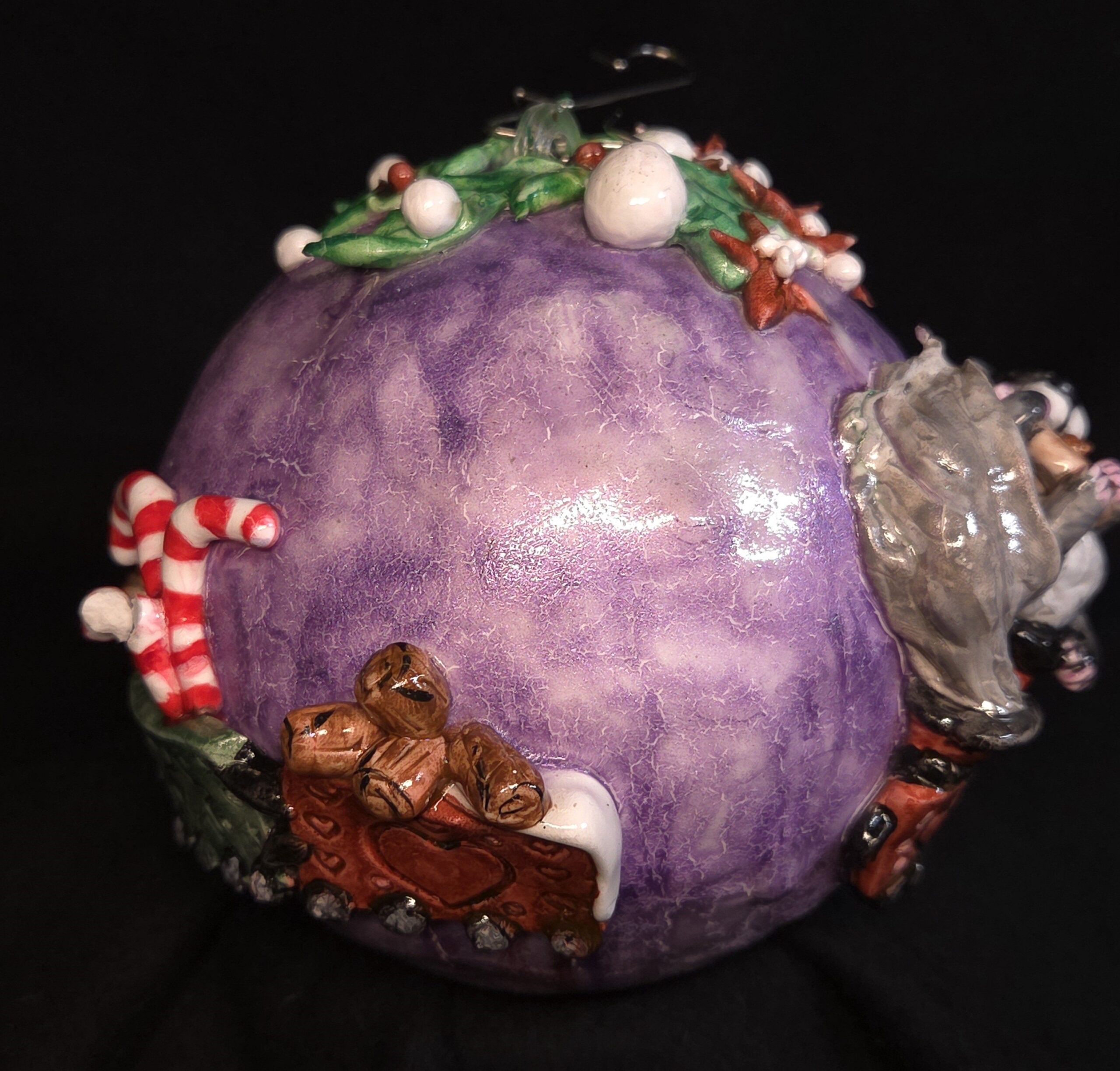 Christmas Candy Zug 10cm Weihnachtskugel zum aufhängen – Bild 5