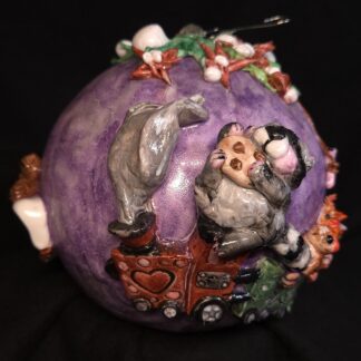 Christmas Candy Zug 10cm Weihnachtskugel zum aufhängen