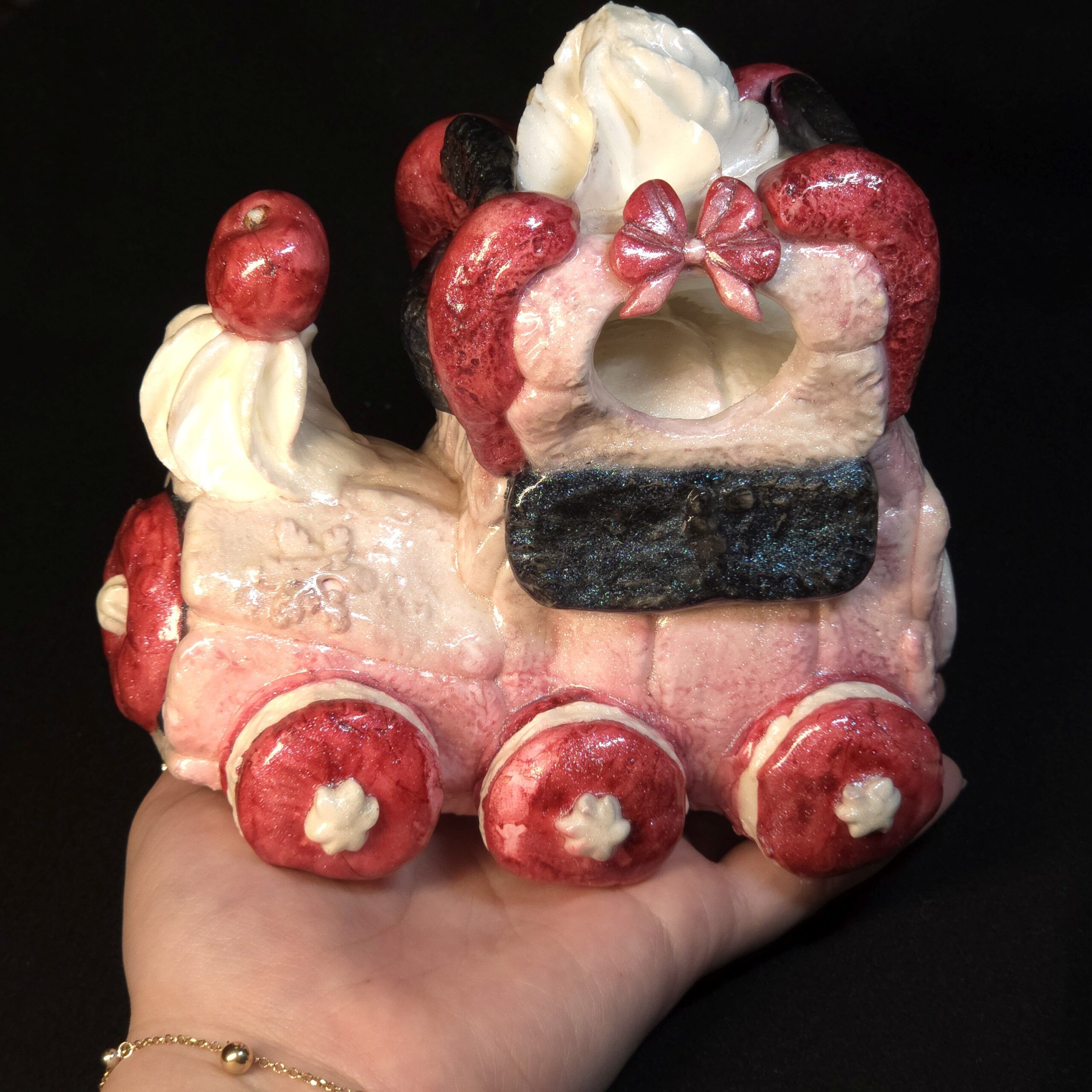 Candy Lokomotive Dekofigur – Bild 3