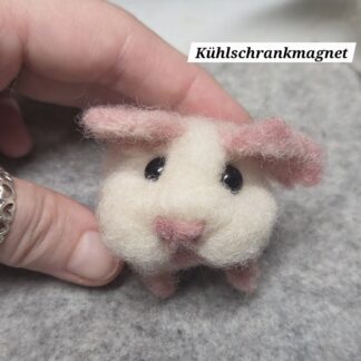Bommel Meerschweinchen Kühlschrankmagnet gefilzte Tierfigur