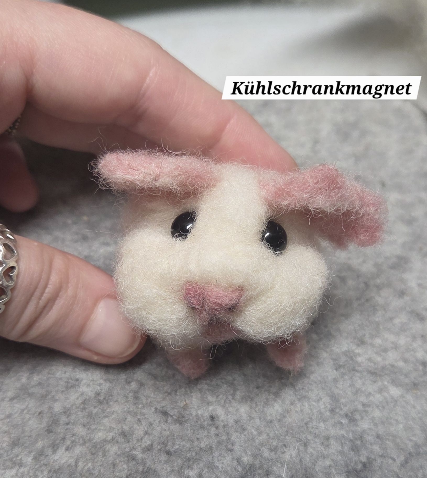 Bommel Meerschweinchen Kühlschrankmagnet gefilzte Tierfigur