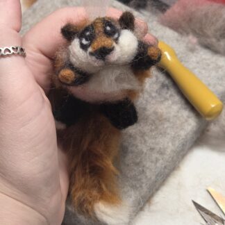 Pepe der Kuschelfuchs gefilzte Tierfigur