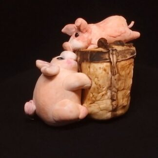 Schweinchenbande Baum Ornament Dekofigur