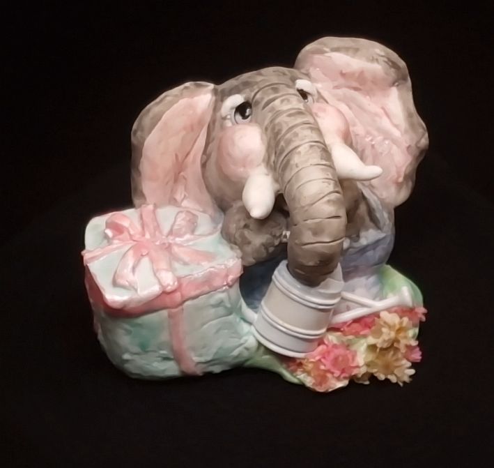 Elefant Baum Ornament Dekofigur – Bild 2